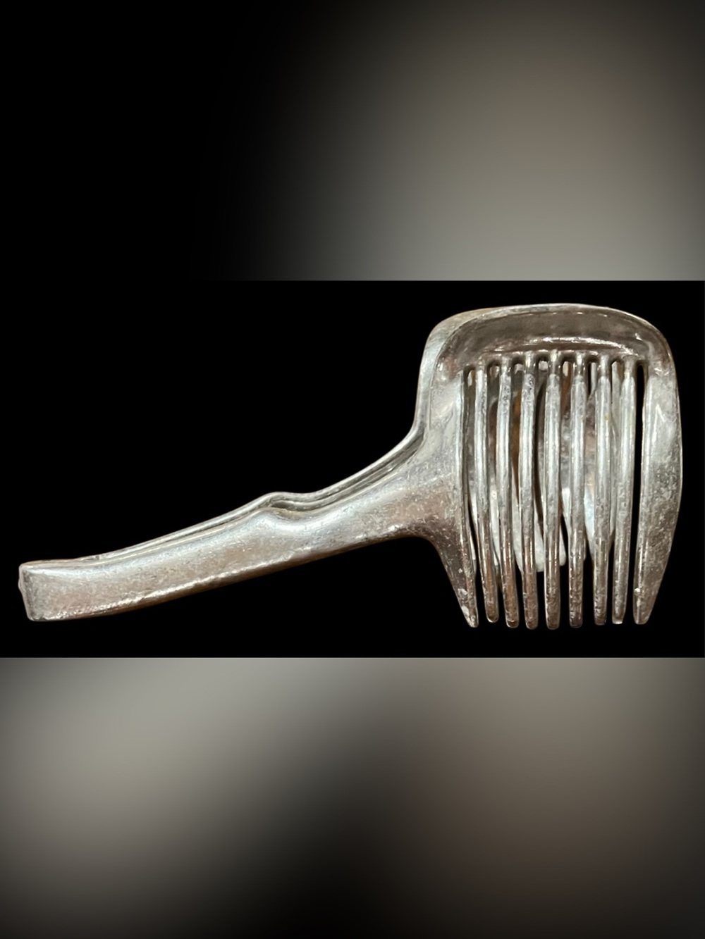 Vintage Aluminum Slicer Guide/ Vegetable Slicing Tong